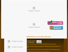 Tablet Screenshot of leosdennursery.com